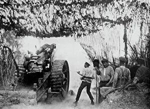 Howitzer Prints: A Heavy Howitzer in France during WW1