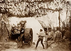 A heavy Howitzer in France during WW1