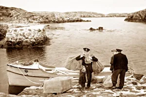 Delivering Prints: Hebrides Delivering the post to an island in the 1940s