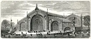 Oct18 Prints: Hector Horeaus design for Crystal Palace exterior 1851
