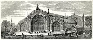 Images Dated 28th February 2019: Hector Horeaus design for Crystal Palace exterior 1851