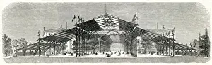Oct18 Prints: Hector Horeaus design for Crystal Palace interior 1851