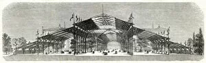 Images Dated 28th February 2019: Hector Horeaus design for Crystal Palace interior 1851