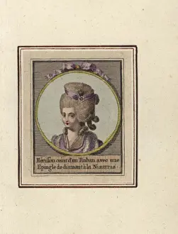 Coeffures Prints: Hedgehog hairstyle tied with a ribbon with