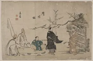 Heian Prints: Heian period tale of the nightingale in the plum tree