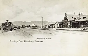 Heidelberg Prints: Heidelberg Railway Station, Transvaal, South Africa