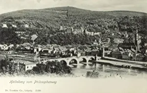 Theodor Prints: Heidelberg viewed from Philosophenweg