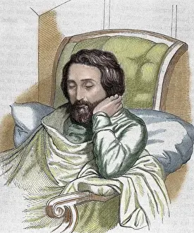 Pillow Prints: HEINE, Heinrich (1797- 1856). German writer