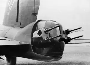 Heinkel Prints: Heinkel He 177 -a close up of the heavy tail armament o