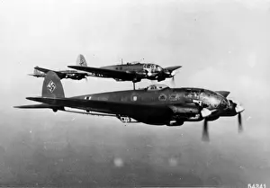 Three Heinkel He111Hs in flight