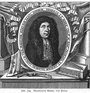 Franz Prints: Heinrich Franz Von Biber, Austrian violinist and composer