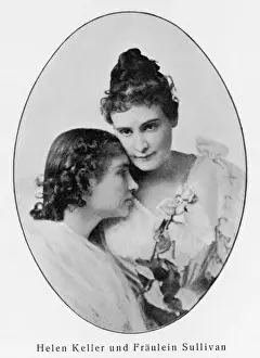 Deaf Prints: Helen Keller and her teacher