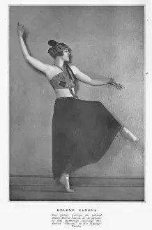 Appears Prints: Helena Saxova, the talented dancer as she appears in Hassan