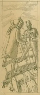 Unemployment Prints: Hell, drawing by Archibald Ziegler