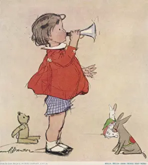 Trumpets Prints: Hello, Hello, Good Things Next Week by Muriel Dawson