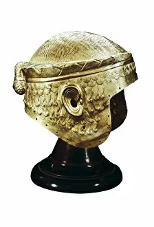 Art Sticos Gallery: Helmet of King Meskalamdug. Sumerian art