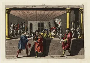 Tourney Prints: Helmet show before a tournament