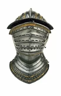 Helmet with visor. It belonged to Charles V. SPAIN
