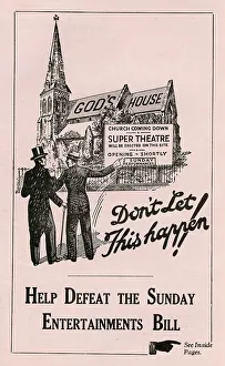 Suggests Prints: Help Defeat the Sunday Entertainments Bill