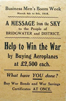 Boom Gallery: Help to Win the War by Buying Aeroplanes at 2, 500 each