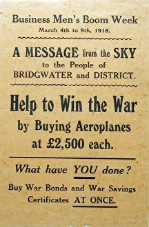 Images Dated 5th December 2007: Help to Win the War by Buying Aeroplanes at 2, 500 each