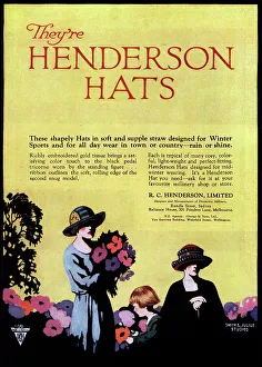 Tissue Prints: Henderson Hats Advertisement