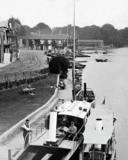Henley Prints: Henley-on-Thames from the Bridge Victorian period