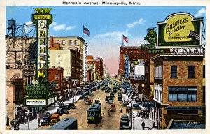 Images Dated 23rd June 2020: Hennepin Avenue, Minneapolis, Minnesota, USA. Date: circa 1931