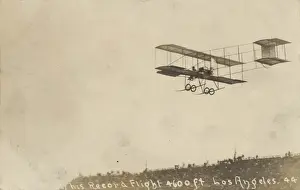 Henrey Farmans biplane attains a height record of 3966 ft