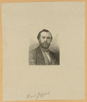 Henri Giffard, French balloonist, head-and-shoulders portrai Henri Giffard, French balloonist, head-and-shoulders portrai