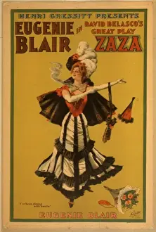 Belasco Prints: Henri Gressit presents Eugenie Blair in David Belascos grea