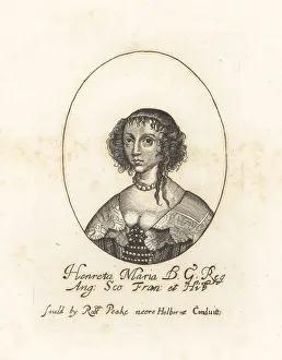 Curls Prints: Henrietta Maria, Queen of England, 1609-1669