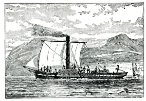 Images Dated 16th January 2020: Henry Bells first English steamboat, The Comet Henry Bells first English steamboat