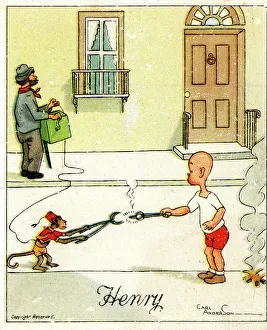 Grinder Prints: Henry cartoon, A Hot Tip, by Carl Anderson