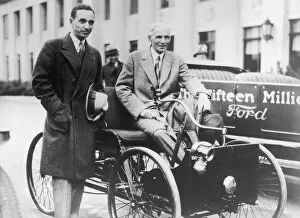 Produced Gallery: Henry Ford with son Edsel