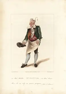 Impersonator Prints: Henry Gattie in Monsieur Tonson, 1822