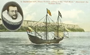 Images Dated 24th March 2011: Henry Hudson sails up the Hudson River