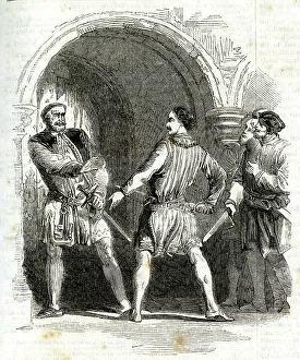 Keys Prints: Henry I of England demanding the keys of the Treasury