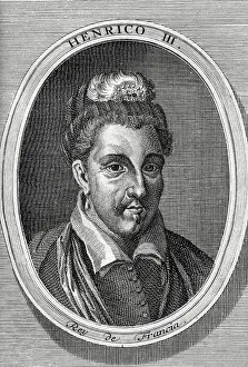 1748 Prints: Henry III of France (1551-1589). King of France. Portrait