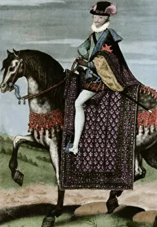 Images Dated 7th February 2005: Henry IV of France (1553-1610). Equestrian