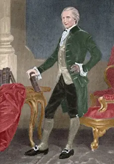 Henry Lee III (1756-1818). Engraving. Colored