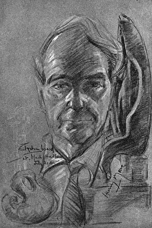 Affair Prints: Henry Moore, as sketched by Stephen Ward, 1961