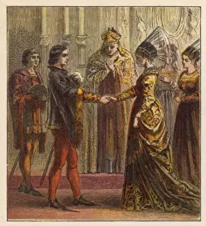 1420 Prints: Henry V Weds Catherine