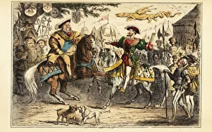 Abbott Gallery: Henry VIII of England meeting Francis I of France