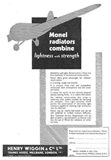 Radiators Prints: Henry Wiggin Monel Radiators For Aircraft