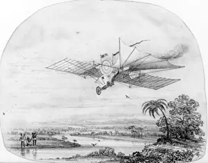 Hensons Prints: Hensons Aerial Steam Carriage of 1843