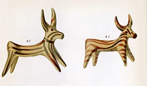 Idol Collection: Hera bull idols from Tiryns, Greece
