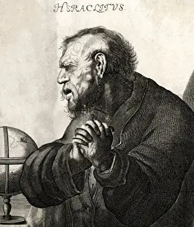 Heraclitus / Globe / Praying
