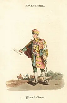 Librairie De Gide Fils Prints: Herald of Arms at the College of Heralds, 1800s