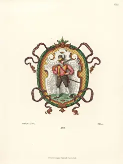 Founding Prints: Heraldic shield of a gunmaster from an art